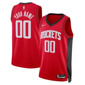 Houston Rockets Nike Incontournable Unisex Swingman Custom Jersey Red Icon Edition