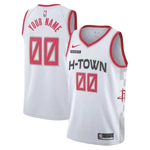 Houston Rockets Nike Tendance 2019/20 Swingman Custom Jersey White City Edition