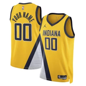 Indiana Pacers Jordan Brand Unisex 2022/23 Swingman Custom Jersey Statement Edition Luxueux Yellow