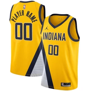 Indiana Pacers Luxueux Jordan Brand Swingman Custom Jersey Statement Edition Gold
