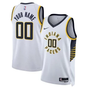 Indiana Pacers Nike Unisex Swingman Custom Jersey White Association Edition Unique