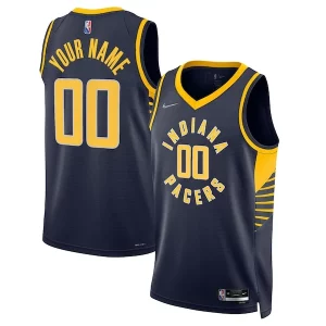 Indiana Superbe Pacers Nike 2021/22 Diamond Swingman Custom Jersey Icon Edition Navy