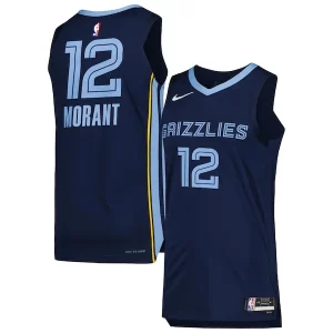 Ja Morant Memphis Grizzlies Nike Authentic Jersey Association Edition Confortable Navy