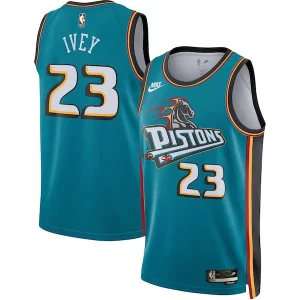 Jaden Ivey Detroit Pistons Nike Swingman Jersey Classic Commémoratif Edition Teal