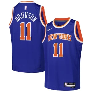 Jalen Brunson New York Knicks Captivant Nike Youth Swingman Jersey Icon Edition Blue
