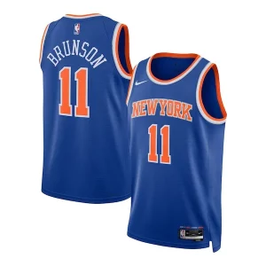 Jalen Brunson New York Knicks Distingué Nike Unisex Swingman Jersey Icon Edition Blue