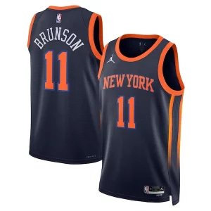 Jalen Brunson New York Knicks Jordan Brand Splendide Unisex Swingman Player Jersey Statement Edition Navy