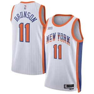 Jalen Brunson New York Knicks Nike Unisex 2024/25 Swingman Player Jersey City Exquisite Edition White