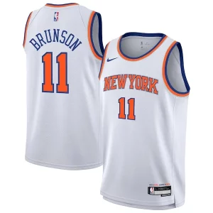 Jalen Vibrant Brunson New York Knicks Nike Youth Association Swingman Jersey White