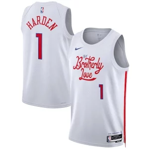 James Harden Philadelphia 76ers Nike Unisex 2022/23 Swingman Jersey City Notable Edition White