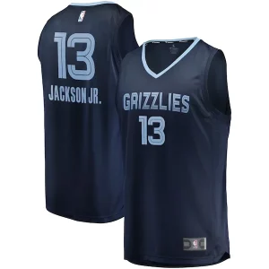 Jaren Jackson Jr. Bold Memphis Grizzlies Replica Fast Break Jersey Navy Icon Edition