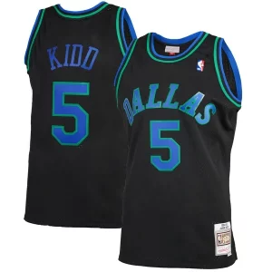Jason Kidd Dallas Mavericks 1994/95 Hardwood Classics Personalisable Reload 2.0 Swingman Jersey Black