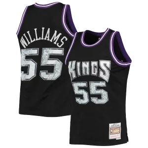 Jason Williams Sacramento Kings 2000/01 Hardwood Classics Éclatant NBA 75th Anniversary Diamond Swingman Jersey Black