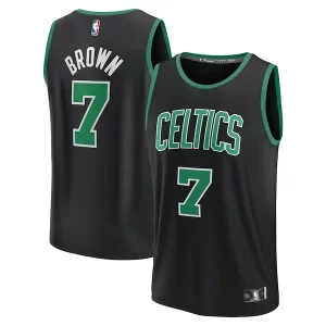Jaylen Brown Boston Celtics Youth Fast Break Replica Player Jersey Collectible Statement Edition Black
