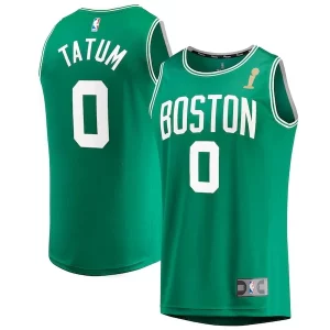 Jayson Tatum Boston Celtics 2024 Commémoratif NBA Finals Champions Fast Break Replica Player Jersey Kelly Green Icon Edition