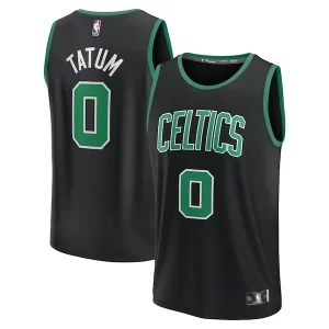 Jayson Tatum Boston Celtics Authentique Fast Break Replica Player Jersey Statement Edition Black
