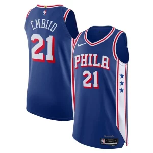 Joel Embiid Philadelphia 76ers Nike Authentic Jersey Exquisite Association Edition Royal