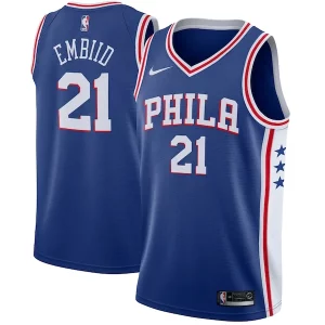 Joel Embiid Philadelphia 76ers Nike Swingman Jersey Royal Icon Captivant Edition