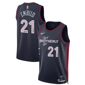 Joel Embiid Philadelphia 76ers Nike Unisex 2023/24 Swingman Jersey Navy City Exceptionnel Edition