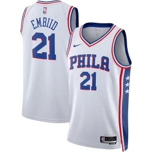 Joel Embiid Philadelphia 76ers Nike Unisex Swingman Jersey Association Edition White/Royal Collectible