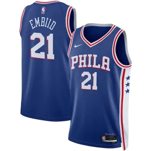 Joel Embiid Philadelphia 76ers Nike Unisex Swingman Jersey Icon Collectible Edition Royal/White