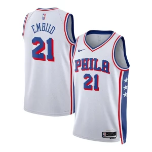 Joel Embiid Philadelphia 76ers Sophistiqué Nike Youth Swingman Jersey Association Edition White