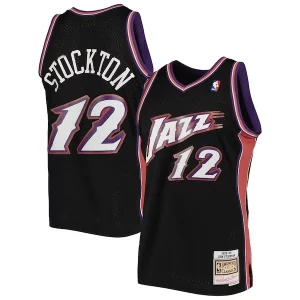 John Stockton Utah Jazz Gracieux 1998/99 Hardwood Classics Swingman Jersey Black