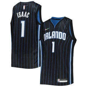 Jonathan Isaac Orlando Magic Nike Youth 2021/22 Diamond Swingman Jersey Icon Edition Uniques Black