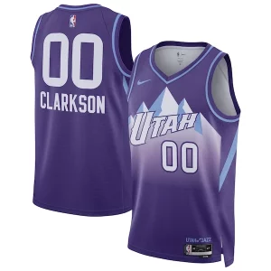 Jordan Clarkson Utah Jazz Nike Unisex 2024/25 Swingman Player Jersey City Edition Personalisable Purple