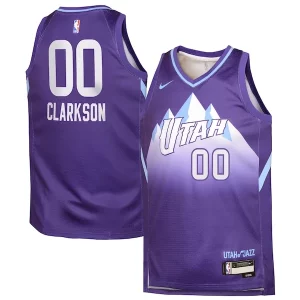 Jordan Clarkson Utah Jazz Nike Youth 2024/25 Swingman Player Jersey City Edition Purple Personalisable