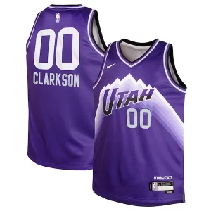 Jordan Clarkson Utah Jazz Nike Youth Swingman Éclatant Replica Jersey City Edition Purple