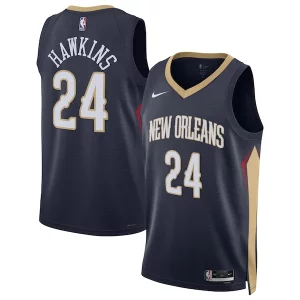 Jordan Hawkins New Orleans Pelicans Nike Charming Unisex Swingman Jersey Icon Edition Navy