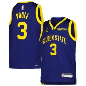 Jordan Poole Golden State Warriors Moderne Youth 2022/23 Swingman Jersey Navy Statement Edition