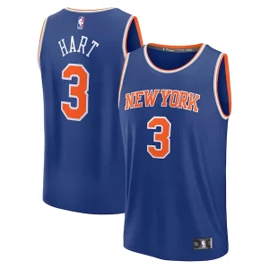 Josh Hart New York Knicks Fast Break Replica Player Jersey Bold Icon Edition Royal