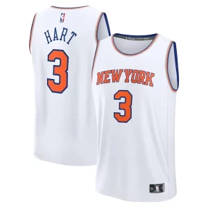 Josh Hart New York Knicks Fast Break Replica Player Jersey Moderne Association Edition White