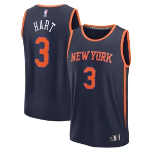 Josh Hart New York Knicks Fast Break Replica Player Jersey Statement Edition Vibrant Navy