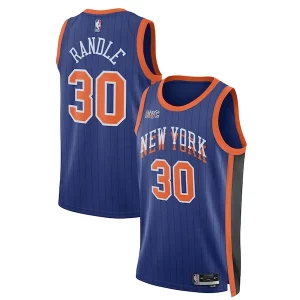 Julius Randle New York Knicks Nike Unisex 2023/24 Swingman Jersey Blue City Edition Incontournable
