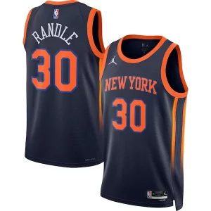 Julius Randle New York Personalisable Knicks Jordan Brand Unisex Swingman Jersey Statement Edition Navy