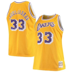 Kareem Abdul Jabbar Los Haut de gamme Angeles Lakers 1984/85 Big & Tall Hardwood Classics Swingman Jersey Gold