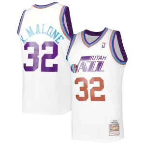 Karl Malone Utah Captivant Jazz 1991/92 Hardwood Classics Reload 3.0 Swingman Jersey White