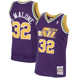 Karl Malone Utah Jazz 1991/92 Hardwood Classics Gracieux Swingman Jersey Purple