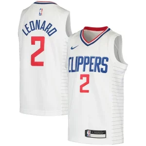 Kawhi Leonard LA Clippers Classique Nike Youth 2020/21 Swingman Jersey Association Edition White/Royal