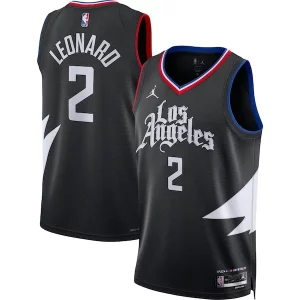 Kawhi Leonard LA Clippers Jordan Brand Unisex Notable Swingman Jersey Statement Edition Black