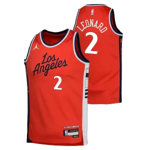 Kawhi Leonard LA Clippers Jordan Brand Youth Swingman Bold Jersey Statement Edition Red