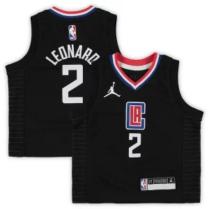 Kawhi Leonard LA Clippers Jordan Haut de gamme Brand Toddler 2020/21 Jersey Black Statement Edition