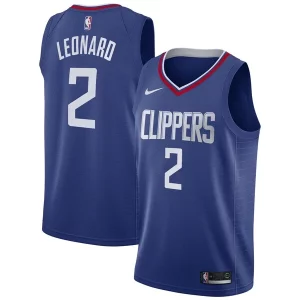 Kawhi Leonard LA Clippers Nike 2019/20 Exceptionnel Swingman Jersey Blue Icon Edition