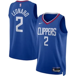 Kawhi Leonard LA Clippers Nike Incontournable Unisex Swingman Jersey Icon Edition Royal/White