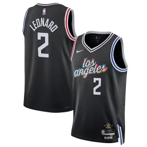 Kawhi Leonard LA Clippers Nike Unisex 2022/23 Swingman Jersey City Edition Black Vibrant