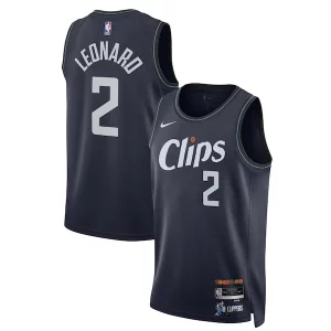 Kawhi Leonard LA Clippers Nike Unisex 2023/24 Swingman Charming Jersey Navy City Edition