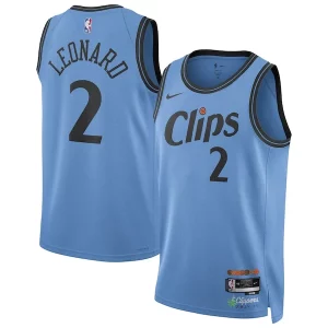 Kawhi Leonard LA Clippers Nike Unisex 2024/25 Swingman Player Confortable Jersey City Edition Light Blue